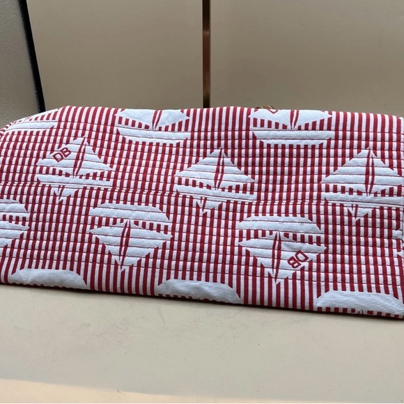 Dooney & Bourke Red and White Sailboat Tote Bag - Picture 3 of 9